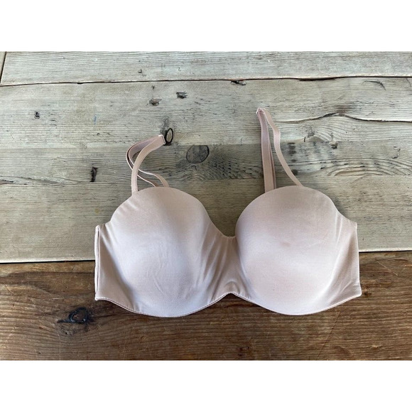 Victoria's Secret Praline Beige 32D Body by Victoria Lightly Lined Strapless Bra - Picture 1 of 2